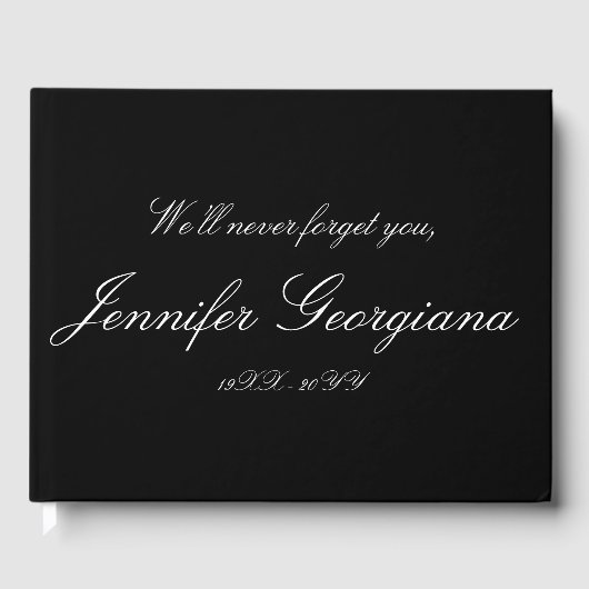 Respectabele, elegante herinneringen gastenboek (Voorkant)