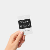 Respectabele "Evenementenfunctionaris"-badge Badge (Handheld)