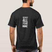 Respecteer alles... t-shirt (Achterkant)