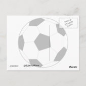 Respecteer alles, vrees geen Voetbal Briefkaart (Achterkant)