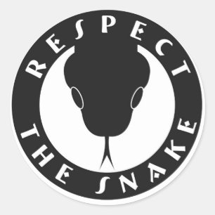 Respecteer de 3-inch slangen ronde sticker