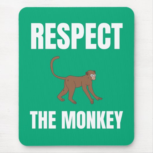 Respecteer de aap muismat (Voorkant)