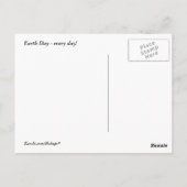 Respecteer de aarde - Earth Day Briefkaart (Achterkant)