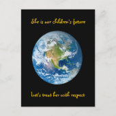 Respecteer de aarde - Earth Day Briefkaart (Voorkant)