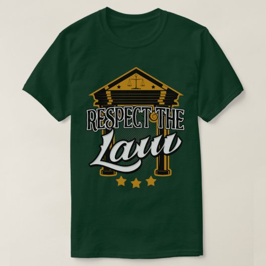 Respecteer de advocaat advocaat t-shirt (Design voorkant)
