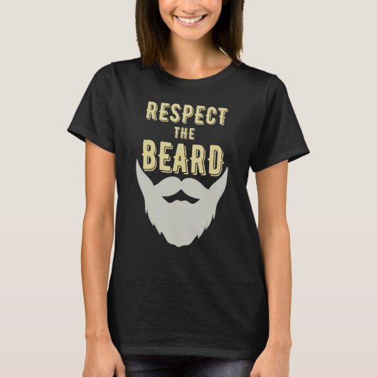 Respecteer de baard essentieel t-shirt (Voorkant)