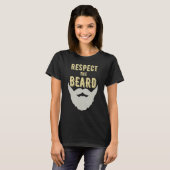 Respecteer de baard essentieel t-shirt (Voorkant volledig)