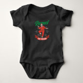 Respecteer De Baard Grappige Kerstman Kerst Romper (Voorkant)