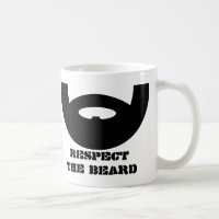 Respecteer de baard koffie mok voor mannelijke man
