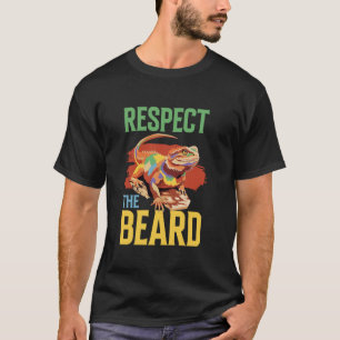 Respecteer De Baard Pogona & Baardagaam Grappig T-shirt