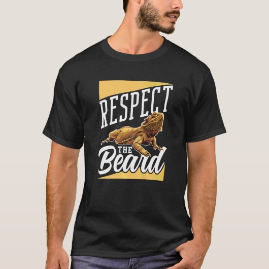 Respecteer de baardhagedis t-shirt (Voorkant)