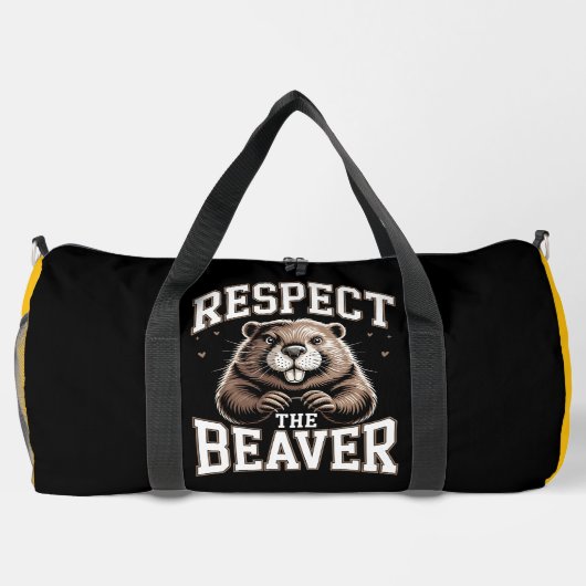 Respecteer De Bever Plunjezak (Achterkant)