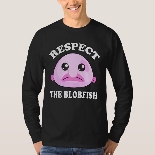 Respecteer de Blobfish meme T-shirt (Voorkant)