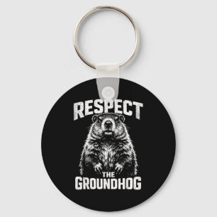 Respecteer de bosmarmot _1 sleutelhanger