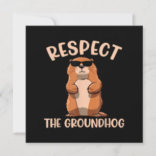 Respecteer de bosmarmot - bosmarmot dag kaart