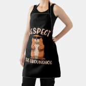 Respecteer De Bosmarmot - Bosmarmot Groundhog Day Schort (Insitu)