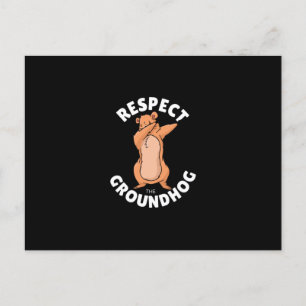 Respecteer de bosmarmot briefkaart