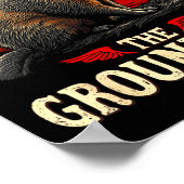 Respecteer de bosmarmot Fijne ground-hog dag _1 Poster (Hoek)