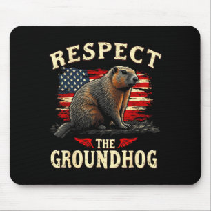 Respecteer de bosmarmot Fijne Ground-hog Day _1  Muismat