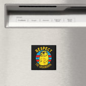 Respecteer De Bosmarmot Funny Woodchuck Groundhog Magneet (Insitu (Vaatwasser))