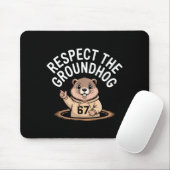 Respecteer De Bosmarmot Grappig 67 Meme Zes Zeven Muismat (Met muis)