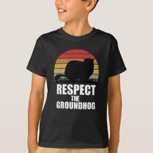 Respecteer de bosmarmot – Grappig Groundhog Day-on T-shirt