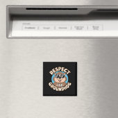 Respecteer de bosmarmot Grappige Groundhog Day Pre Magneet (Insitu (Vaatwasser))