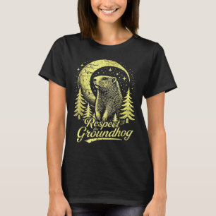 Respecteer de bosmarmot- Grappige Groundhog Day  T-shirt