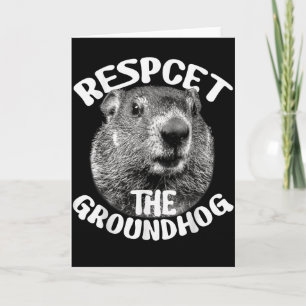 Respecteer de bosmarmot Ground Hog Day _1 Kaart