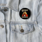 Respecteer de bosmarmot Ground Hog Day mannen vrou Ronde Button 5,7 Cm (In situ)
