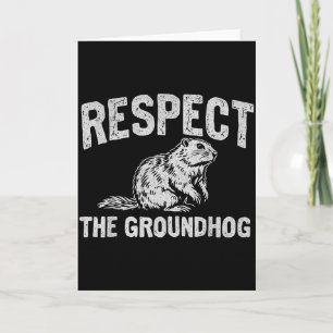 Respecteer de bosmarmot houten hamer foto Ground-h Kaart
