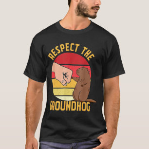 Respecteer De Bosmarmot T-shirt Funny Woodchuck Gr