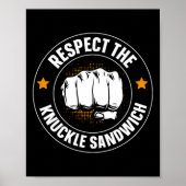 Respecteer de boterham van de knokkel poster (Voorkant)
