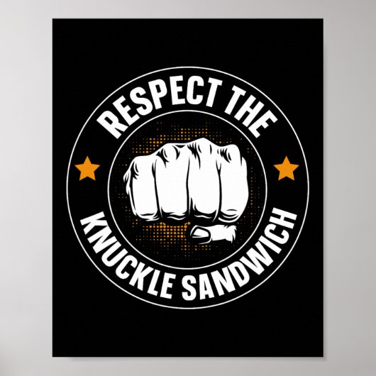Respecteer de boterham van de knokkel poster (Voorkant)