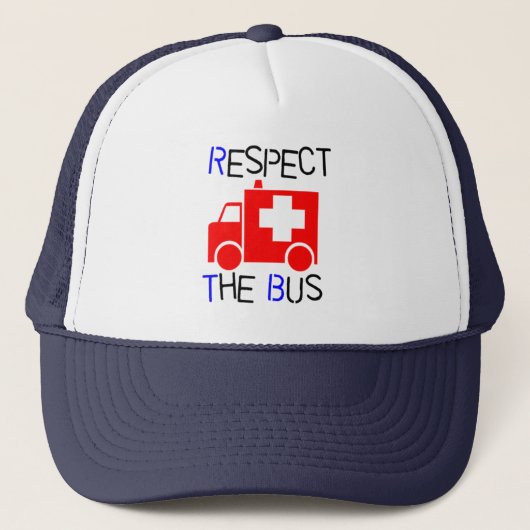 Respecteer de bus trucker pet (Voorkant)