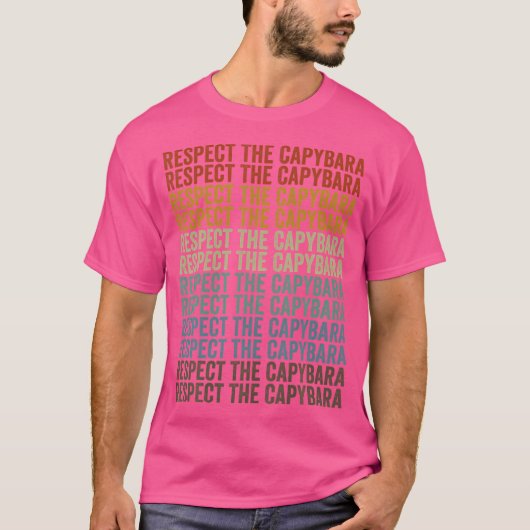 Respecteer De Capybara Capybara T-shirt (Voorkant)