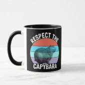 Respecteer de Capybara Fun Capybara Liefhebber Mok (Links)