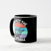Respecteer de Capybara Fun Capybara Liefhebber Mok (Voorkant links)