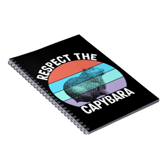 Respecteer De Capybara Fun Capybara Liefhebber T-S Notitieboek (Rechterzijde)
