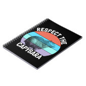 Respecteer De Capybara Fun Capybara Liefhebber T-S Notitieboek (Linkerzijde)