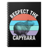 Respecteer De Capybara Fun Capybara Liefhebber T-S Notitieboek (Voorkant)