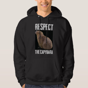 Respecteer de Capybara Funny Rodent Capibara Foto Hoodie