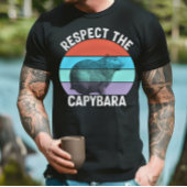 Respecteer de capybara - grappig capybara-liefhebb t-shirt