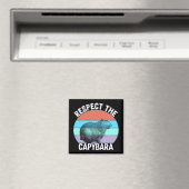 Respecteer de capybara, grappige capybara liefhebb magneet (Insitu (Vaatwasser))
