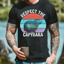 Respecteer de capybara, grappige capybara liefhebb