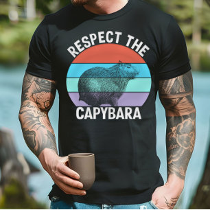 Respecteer de capybara, grappige capybara liefhebb t-shirt