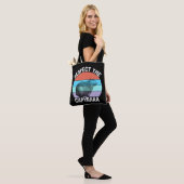 Respecteer de capybara, grappige capybara liefhebb tote bag (Op model)