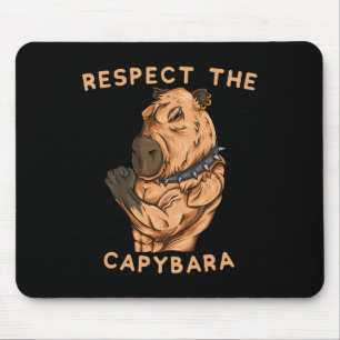 Respecteer de Capybara - Grappige Fitness Bodybuil Muismat