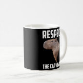 Respecteer de Capybara knaagdier Humor Koffiemok (Voorkant rechts)