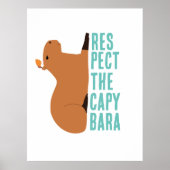 Respecteer de capybara poster (Voorkant)